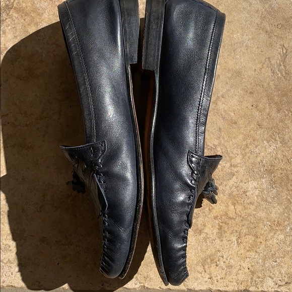 Bruno Magli Pisces Navy Blue Loafers - Picture 10 of 16